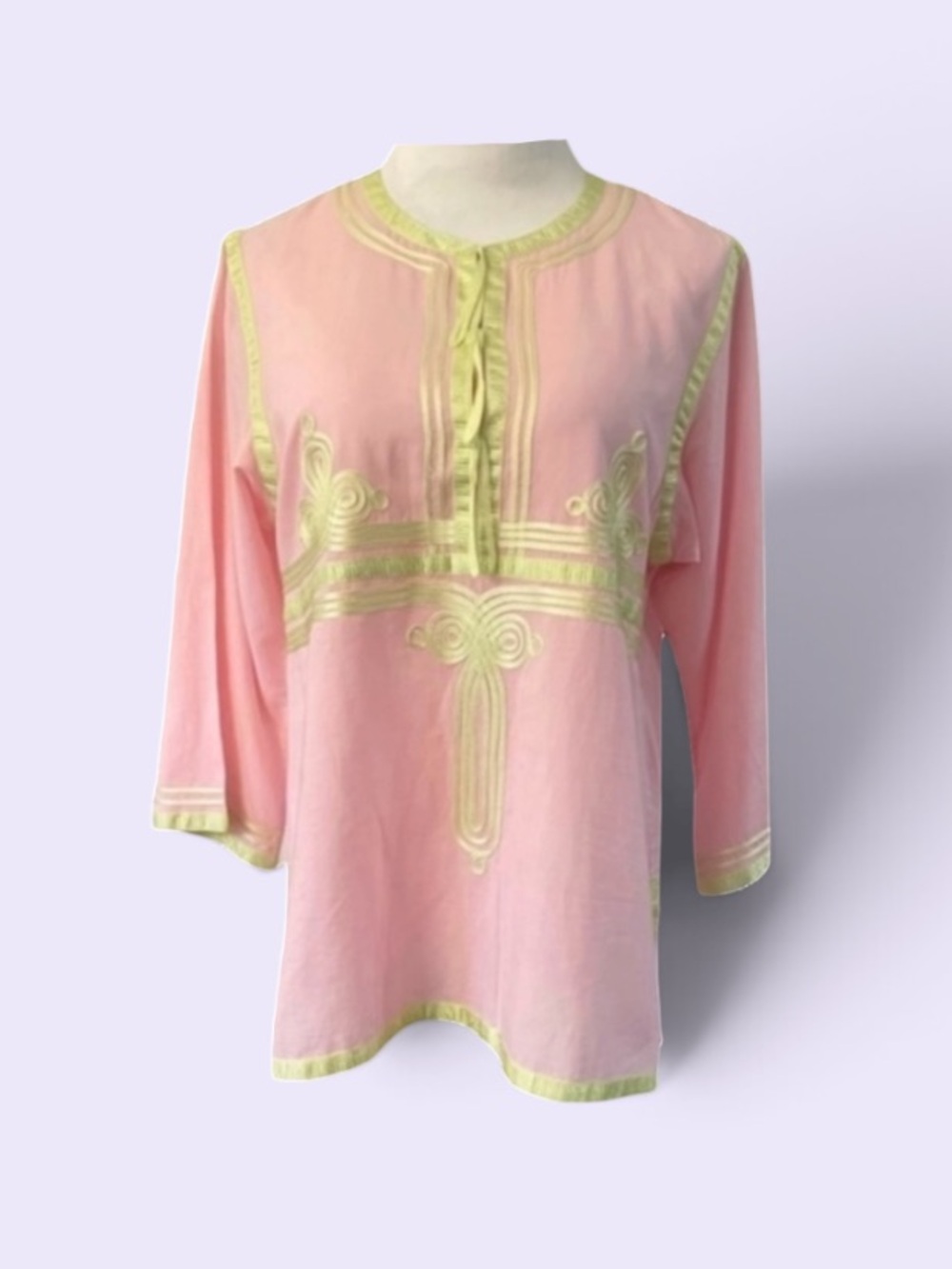 New! CJ LAING NEW YORK SOUTHAMPTON TUNIC POPOVER COTTON SUMMER TOP